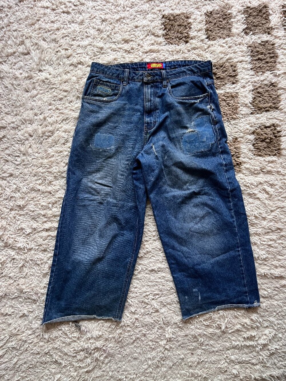 Empyre Distressed Patchwork Baggy Jeans Size 32